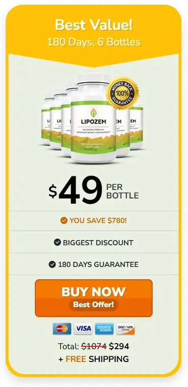 Lipozem - 6 Bottle Value Pack